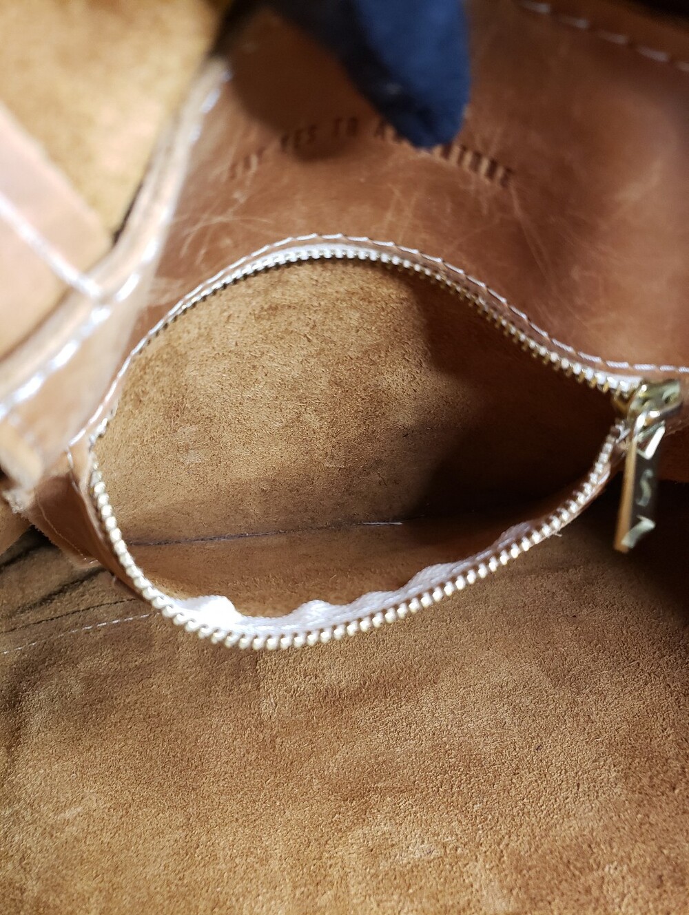 Sseko Designs Safari Leather Bucket Bag in Tan Camel Shade - Picture 14 of 16